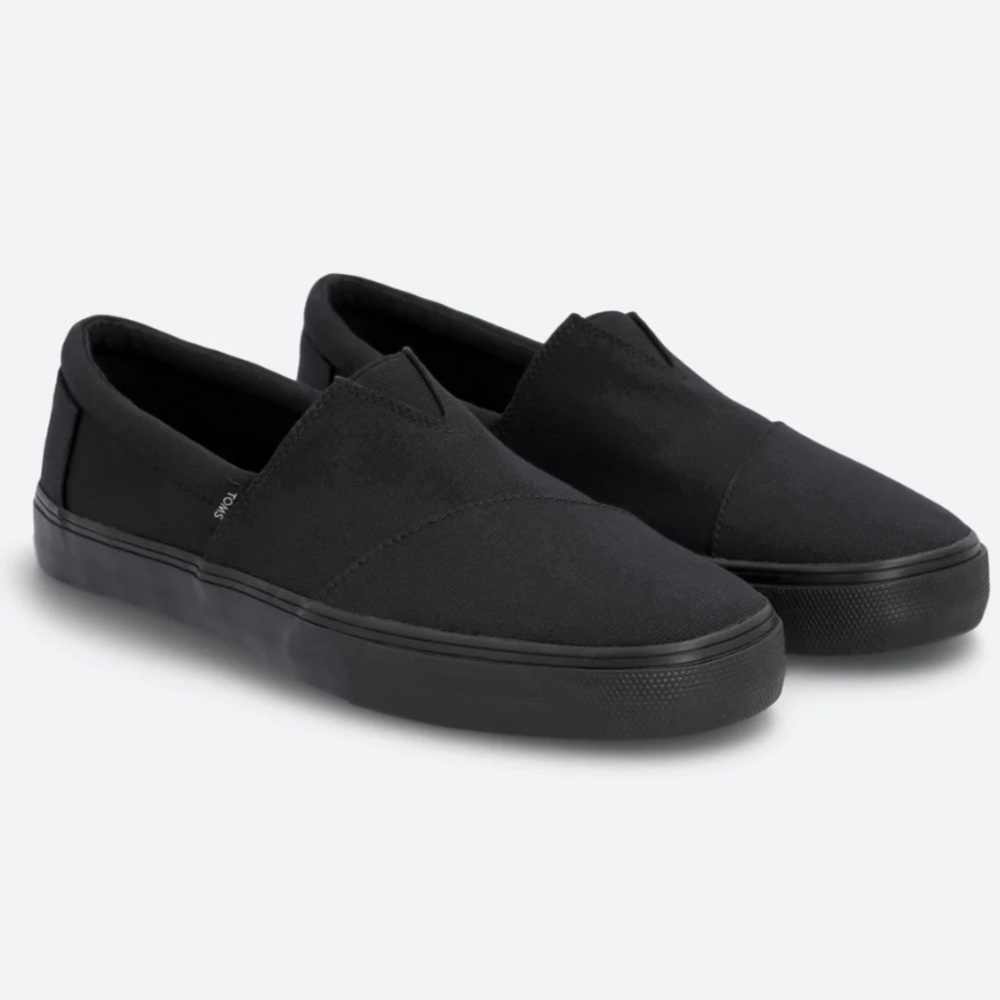 Toms Black Slip-On Sneakers